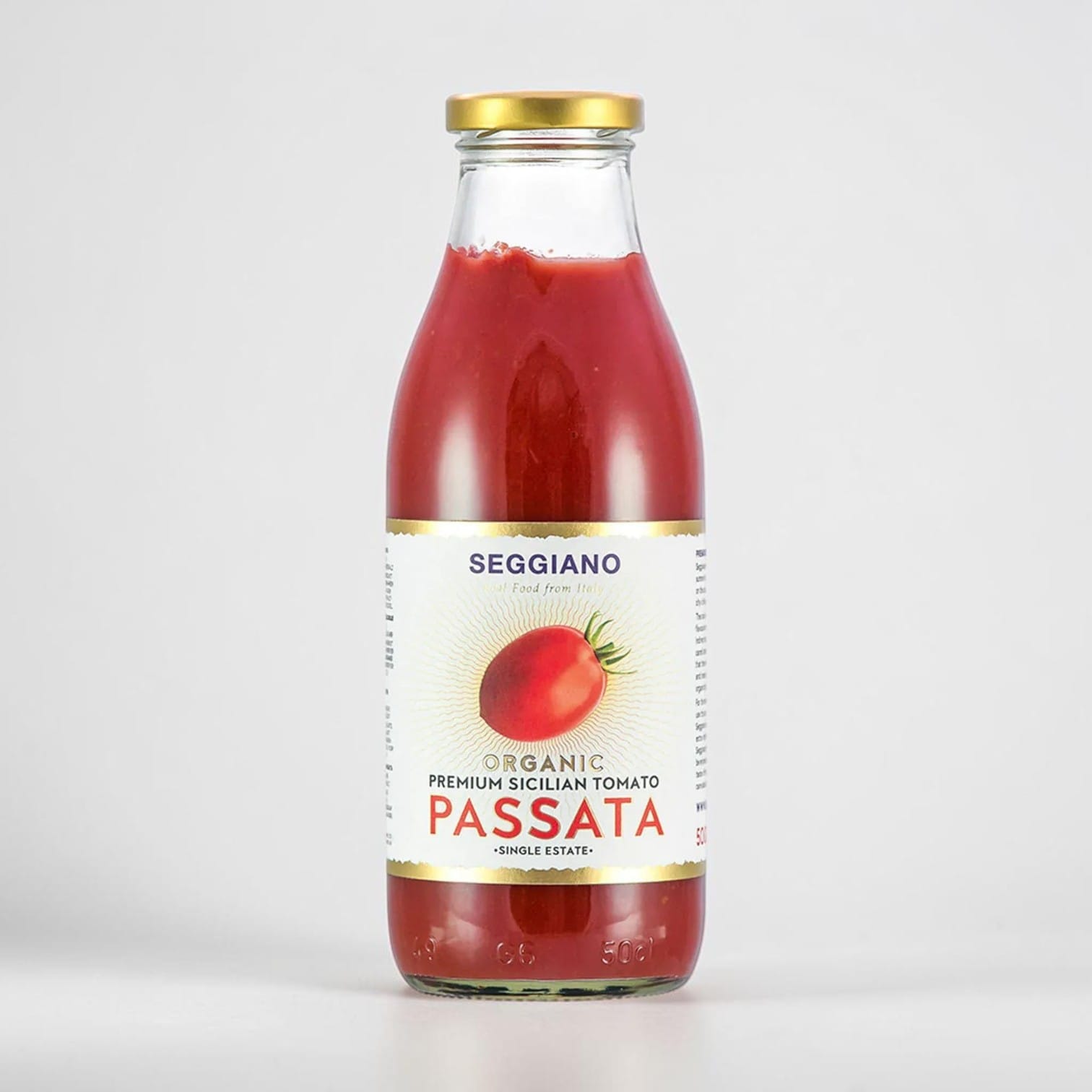 Organic Premium Sicilian Tomato Passata 500g by Seggiano