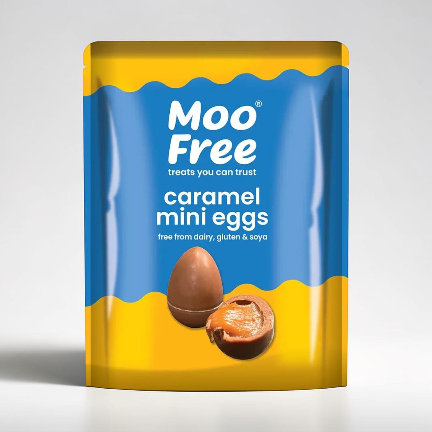 Caramel Filled Mini Eggs by Moo Free