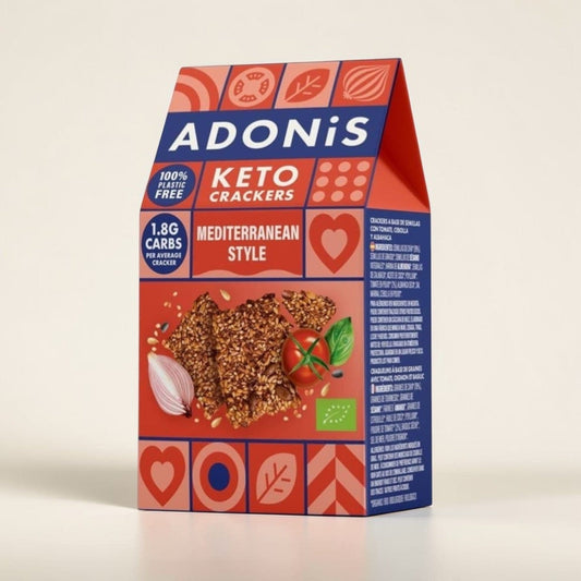 Keto Mediterranean Crackers 60g by Adonis