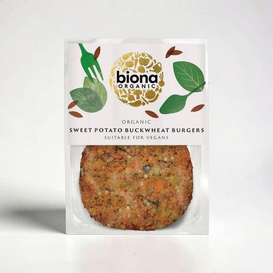 Organic Sweet Potato and Buckwheat Burgers by Biona