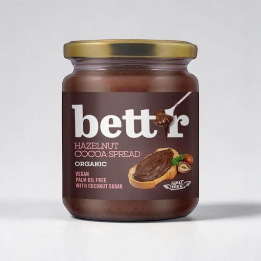 Organic Hazelnut Cocoa Spread 250g by Bettr