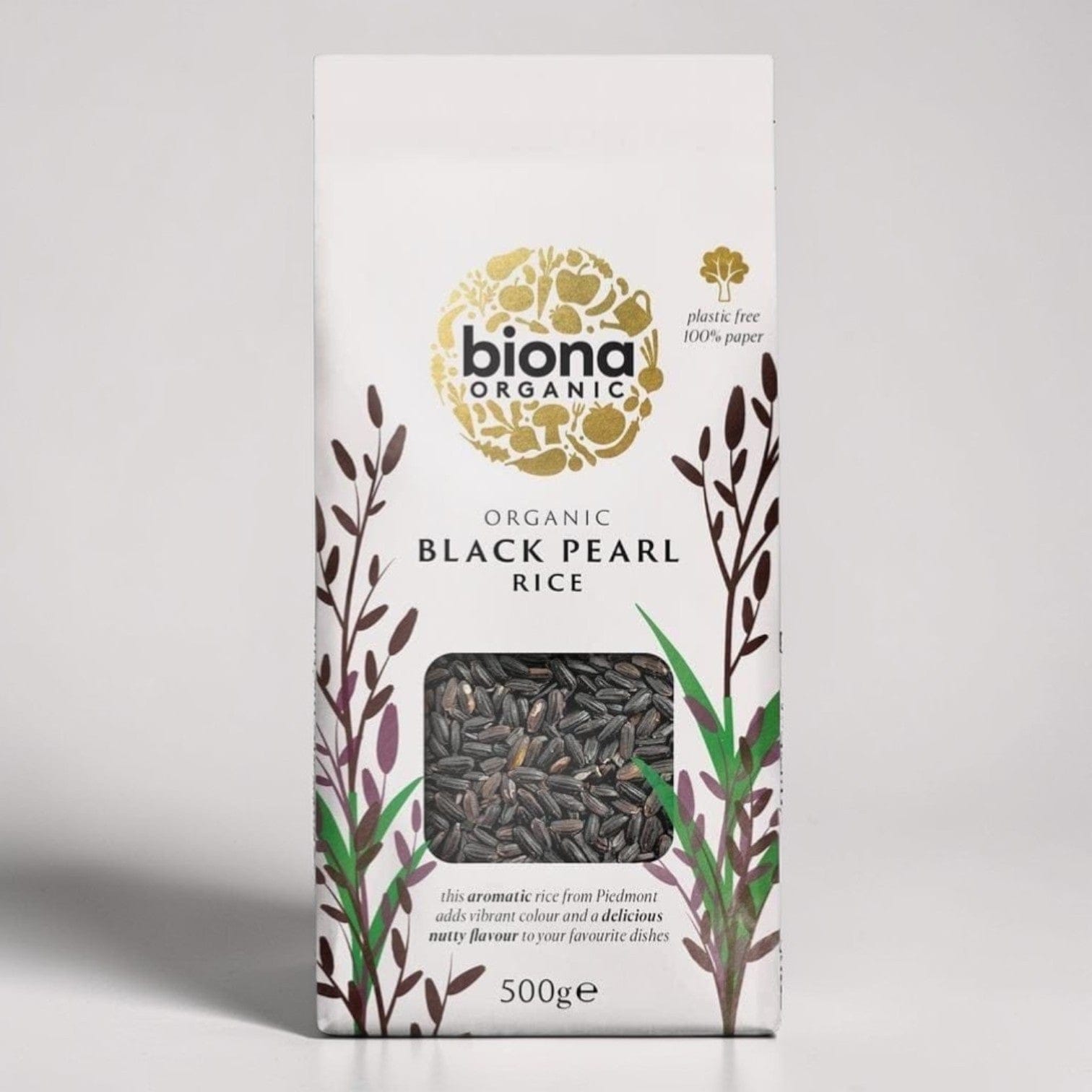 Pearl Rice Cover Biona Organic Black Pearl Rice 500g