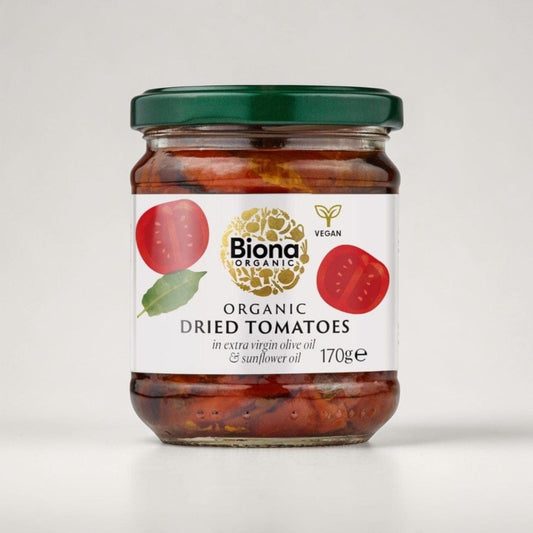 Organic Dried Tomatoes in Extra Virgin Olive Oil 170g by Biona