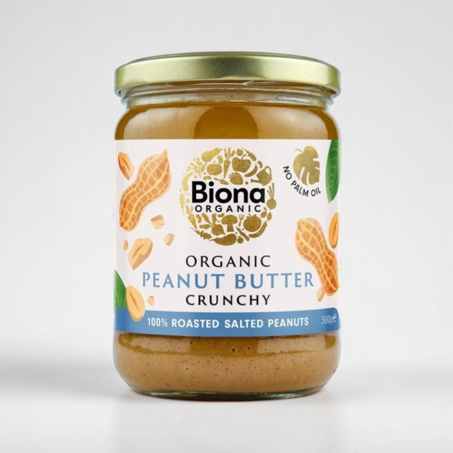 Peanut Butter Organic Crunchy with Sea Salt 500g by Biona