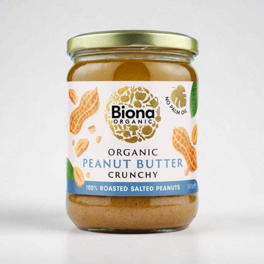 Peanut Butter Organic Crunchy with Sea Salt 500g by Biona