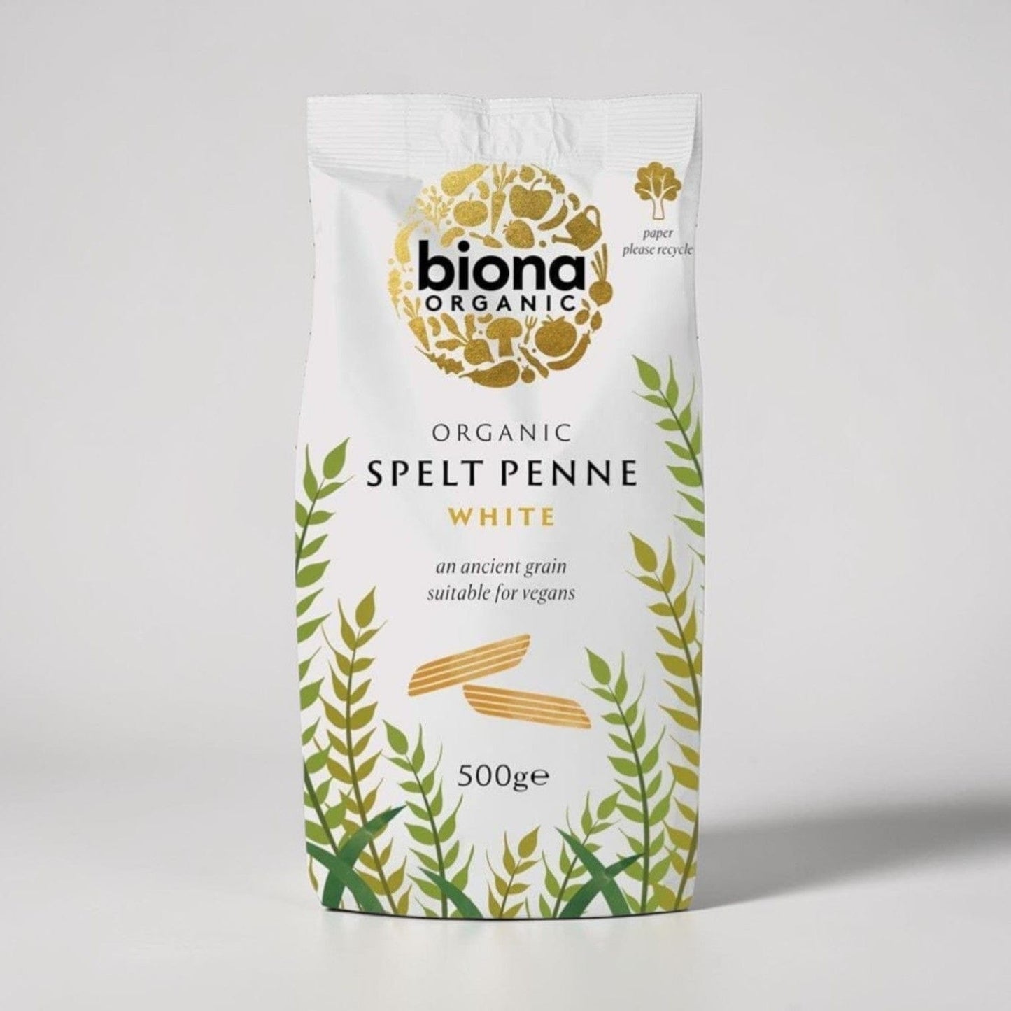 Organic Spelt White Penne Pasta 500g by Biona