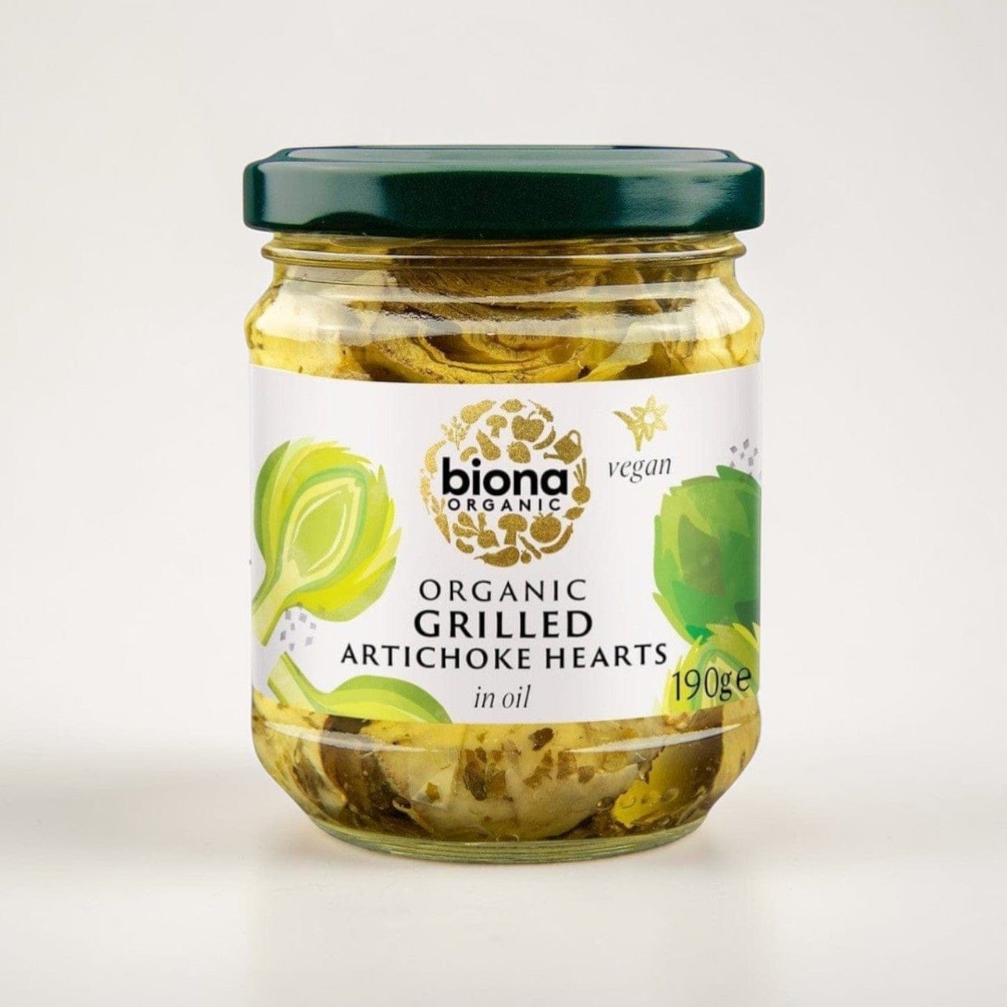 Organic Grilled Artichoke Quarters 190g by Biona