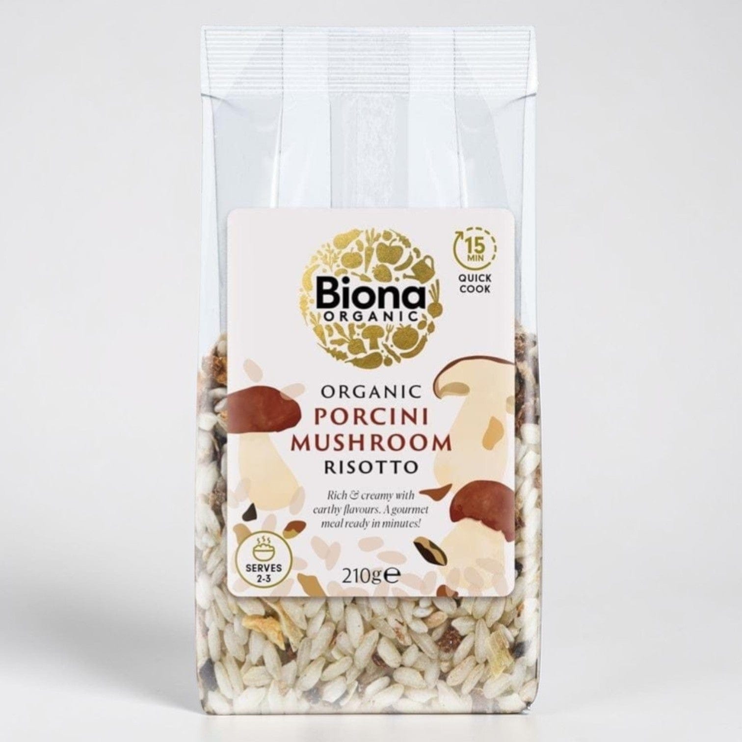 Organic Porcini Mushroom Risotto 210g by Biona