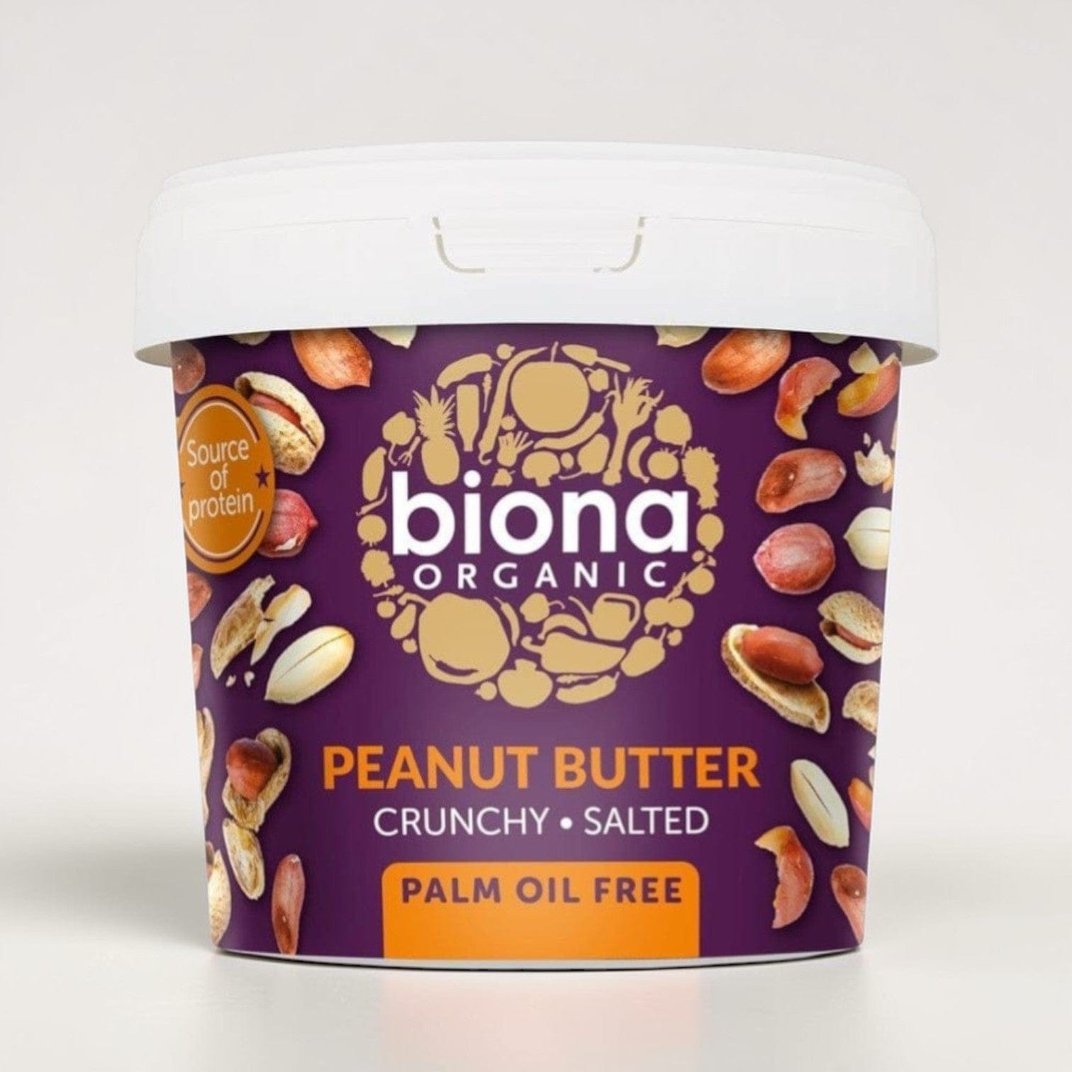 Organic Peanut Butter Crunchy Salted 1KG by Biona