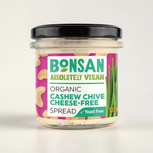 Cashew Chive Cheese-Free Spread Organic Vegan 135g by Bonsan