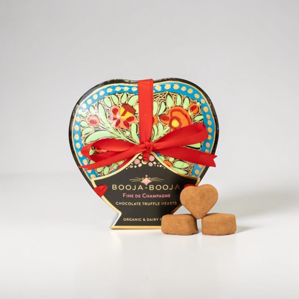 Fine de Champagne Heart-Shaped Box 115g by Booja-Booja