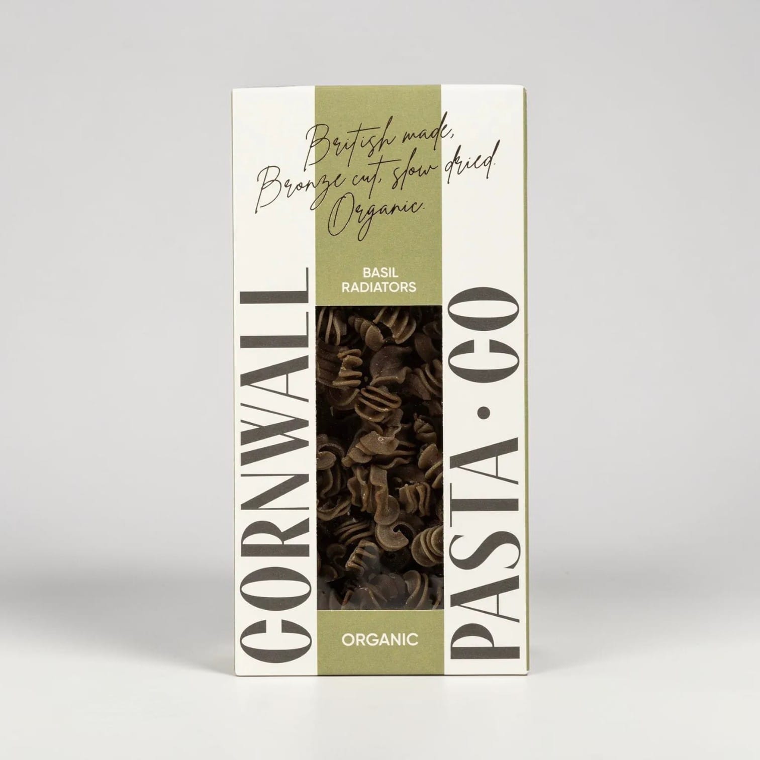 Organic Basil Radiators by Cornwall Pasta Co