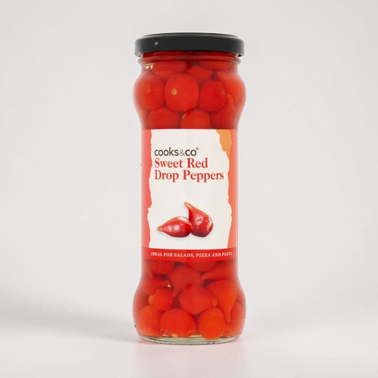 Sweet Red Drop Peppers 235g by Cooks and Co