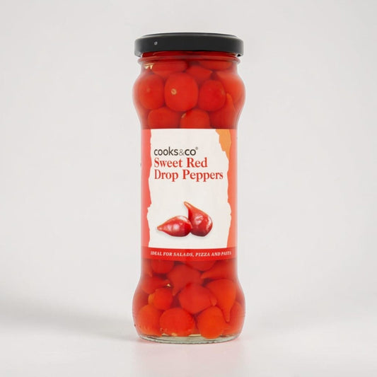 Sweet Red Drop Peppers 235g by Cooks and Co