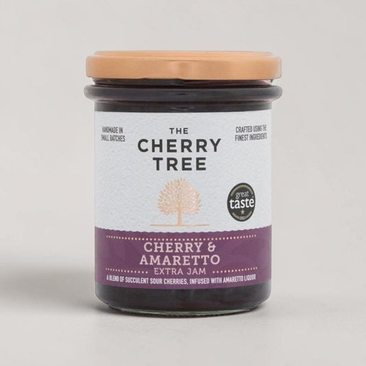 Cherry & Amaretto Extra Jam 225g by The Cherry Tree