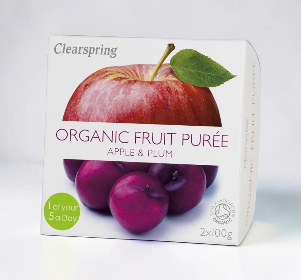 Organic Fruit Puree Apple & Plum by Clearspring