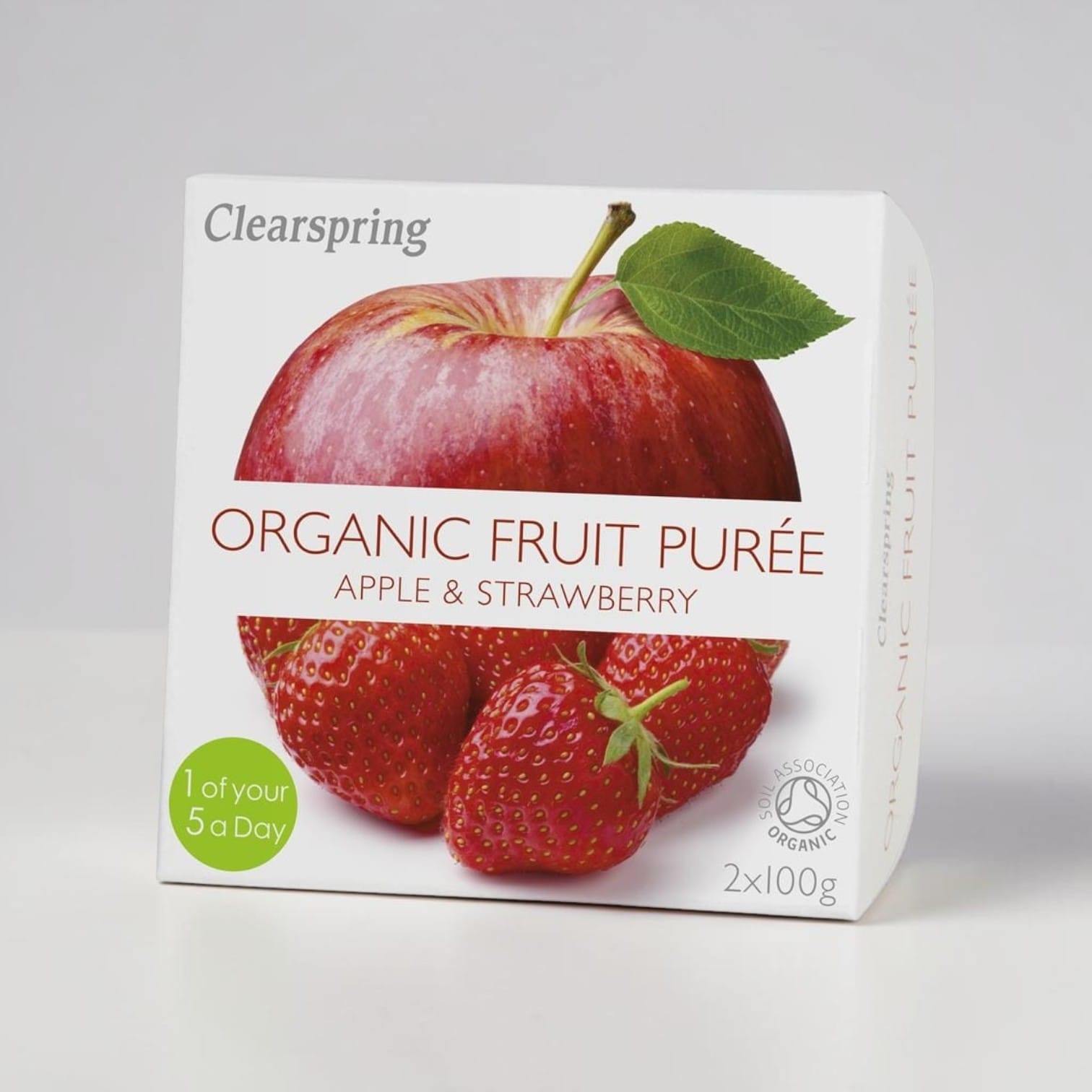Organic Fruit Puree Apple & Strawberry by Clearspring