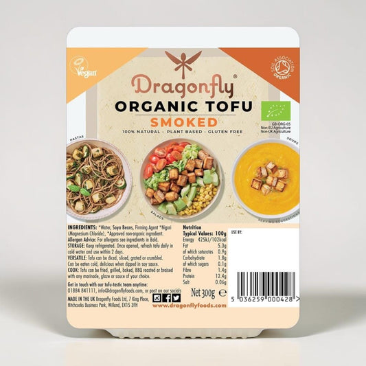Organic Smoked Tofu 300g by Dragonfly