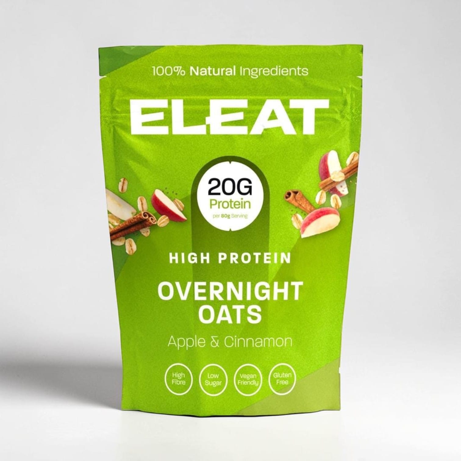 Apple & Cinnamon Protein Overnight Oats 400g by ELEAT