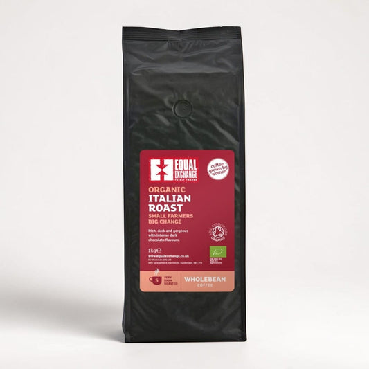 Organic Italian Roast Beans Coffee 1kg by Equal Exchange