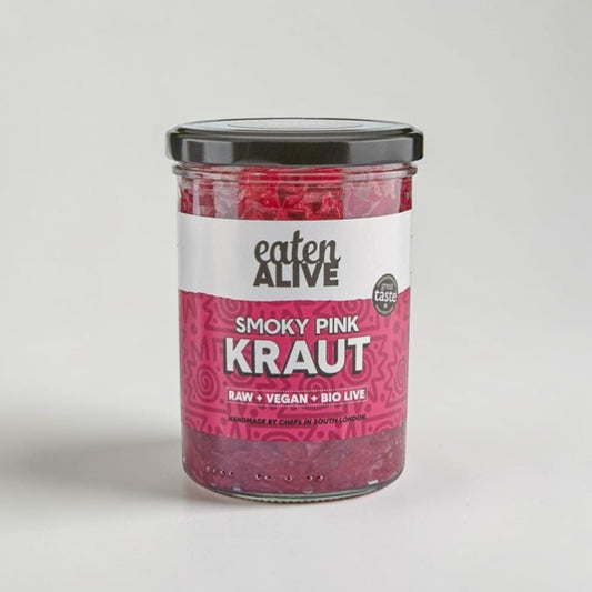 Smoky Pink Sauerkraut 375g by Eaten Alive