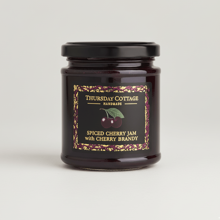 Spiced Cherry Jam with Cherry Brandy 210g by Thursday Cottage