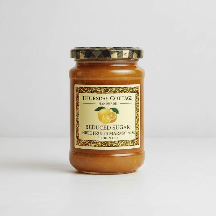 Reduced Sugar Three Fruits Marmalade 315g by Thursday Cottage