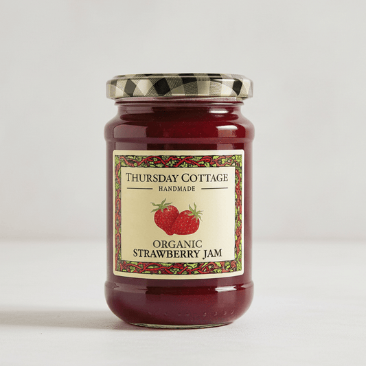 Organic Strawberry Jam 340g by Thursday Cottage