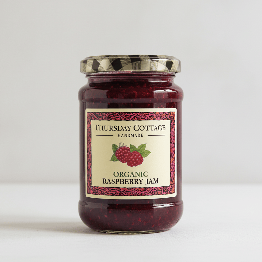 Organic Raspberry Jam 340g by Thursday Cottage