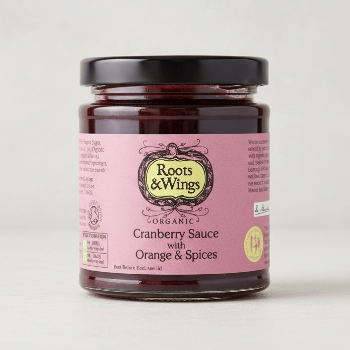 Organic Cranberry Sauce with Orange & Spices 200g