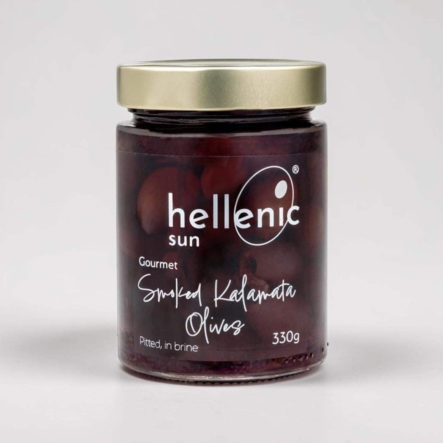 Smoked Pitted Kalamata Olives 330g by Hellenic Sun