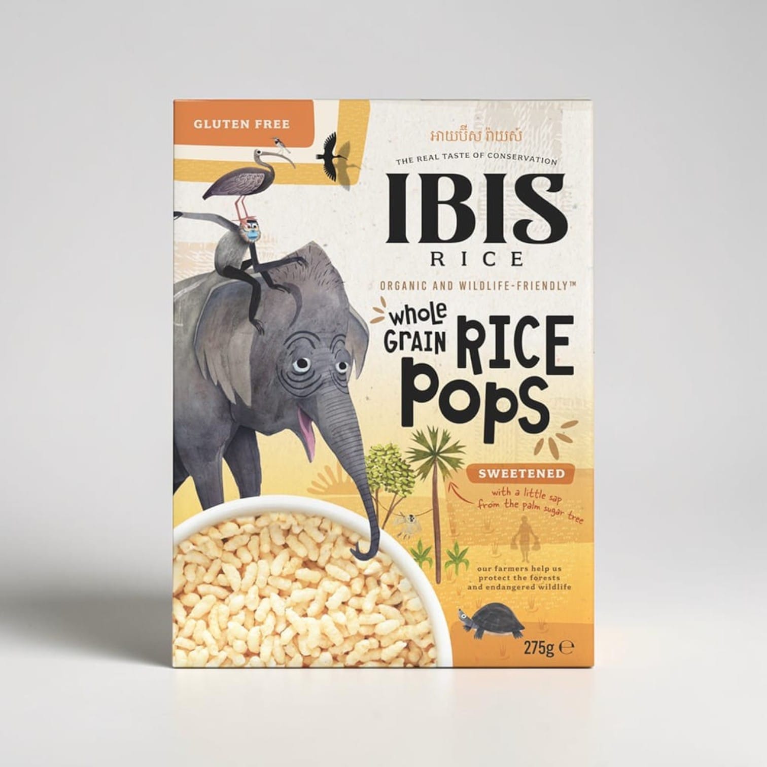 Organic Wholegrain Rice Pops Sweetened by Ibis Rice