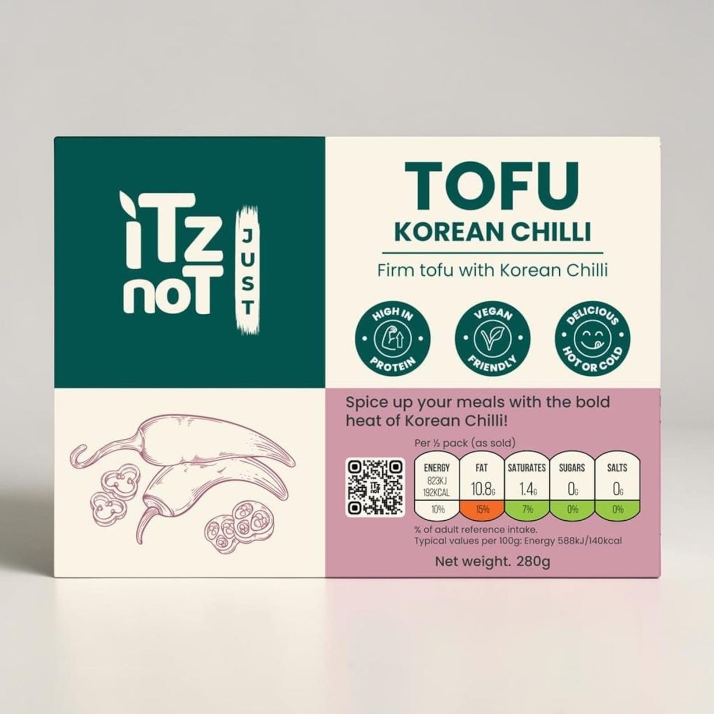 Korean Chilli Tofu 280g by ITZ NOT Just TOFU