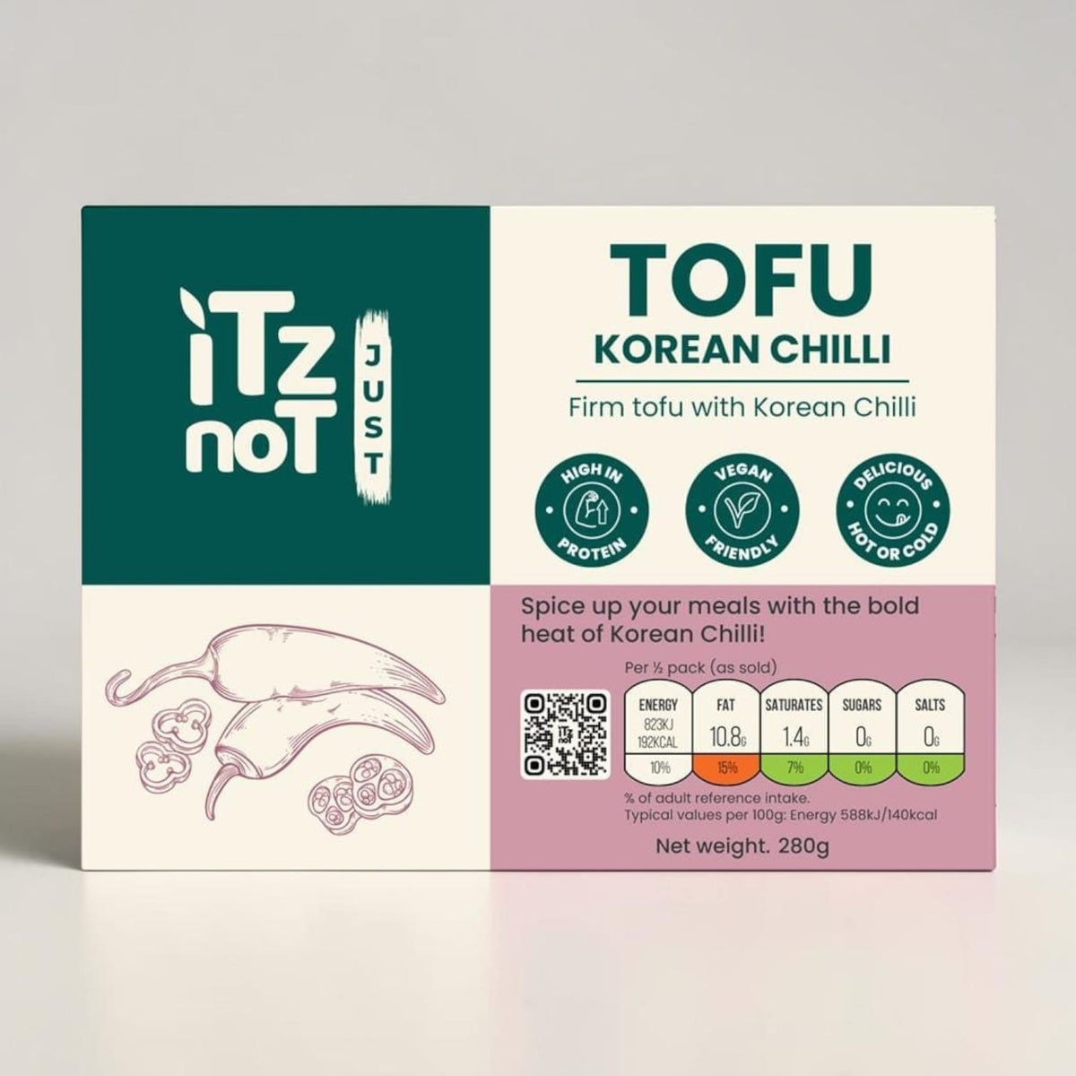 Korean Chilli Tofu 280g by ITZ NOT Just TOFU