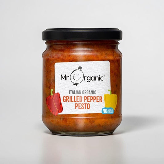 Grilled Pepper Pesto 190g by Mr Organic