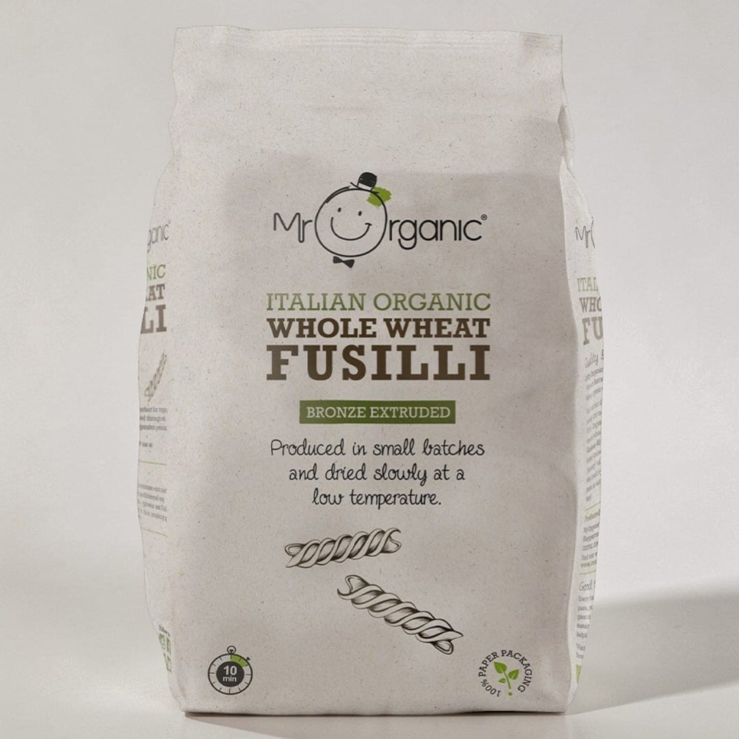 Whole Wheat Fusilli 500g by Mr Organic
