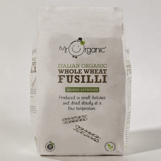 Whole Wheat Fusilli 500g by Mr Organic