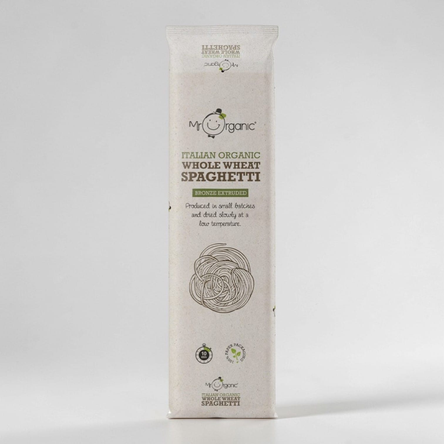 Whole Wheat Spaghetti Pasta 500g by Mr Organic