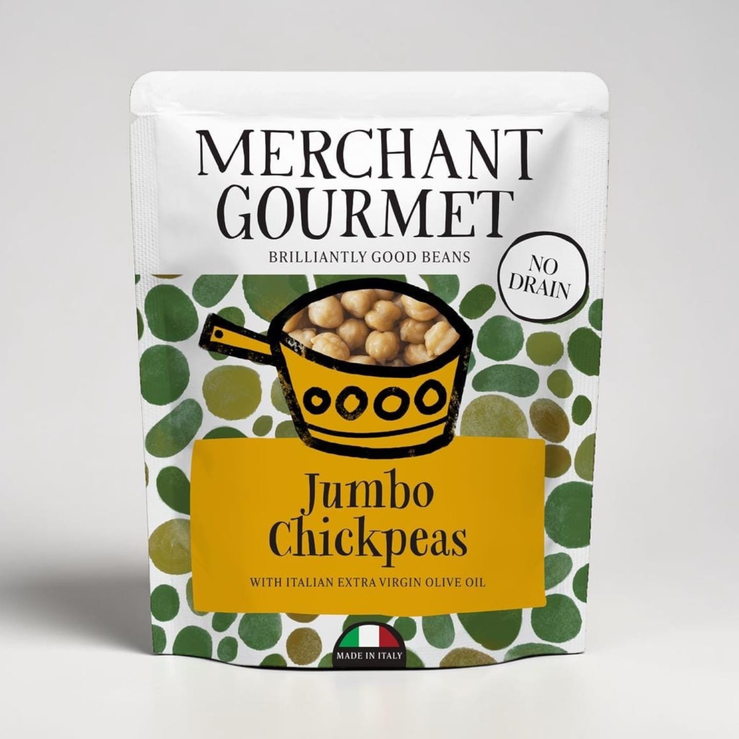 Jumbo Chickpeas in Extra Virgin Olive Oil 240g by Merchant Gourmet