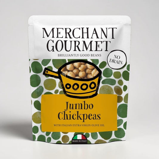 Jumbo Chickpeas in Extra Virgin Olive Oil 240g by Merchant Gourmet