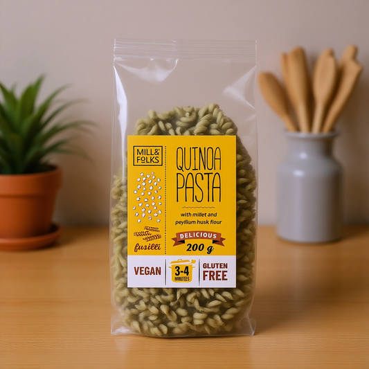 Quinoa pasta fusilli