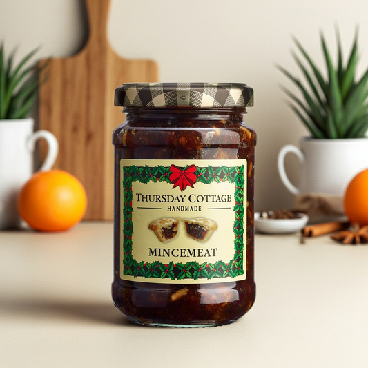 A rich mix of vine fruits, spices, and citrus peel steeped in brandy. Perfect for homemade mince pies or stirring into festive desserts.