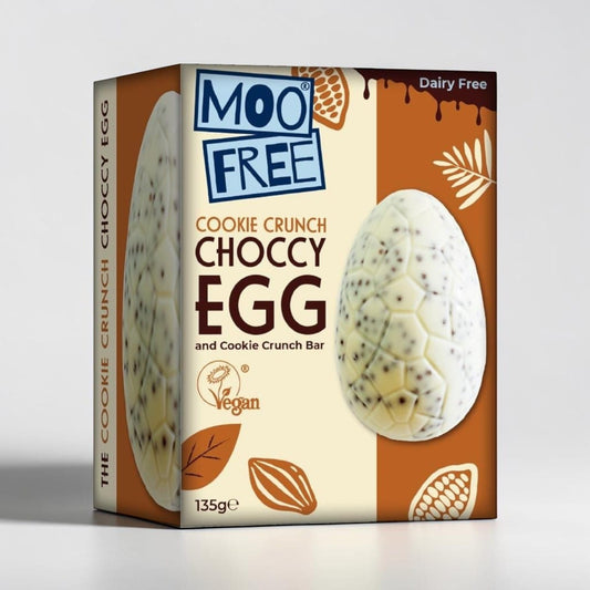Cookie Crunch Choccy Egg and Bar by Moo Free