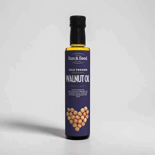 Organic Walnut Oil-cold pressed 250g by Sun and Seed