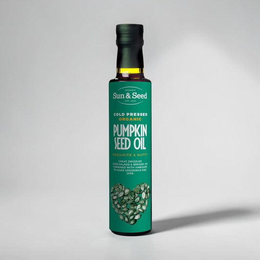 Organic Pumpkin Seed Oil-cold pressed 250g by Sun and Seed