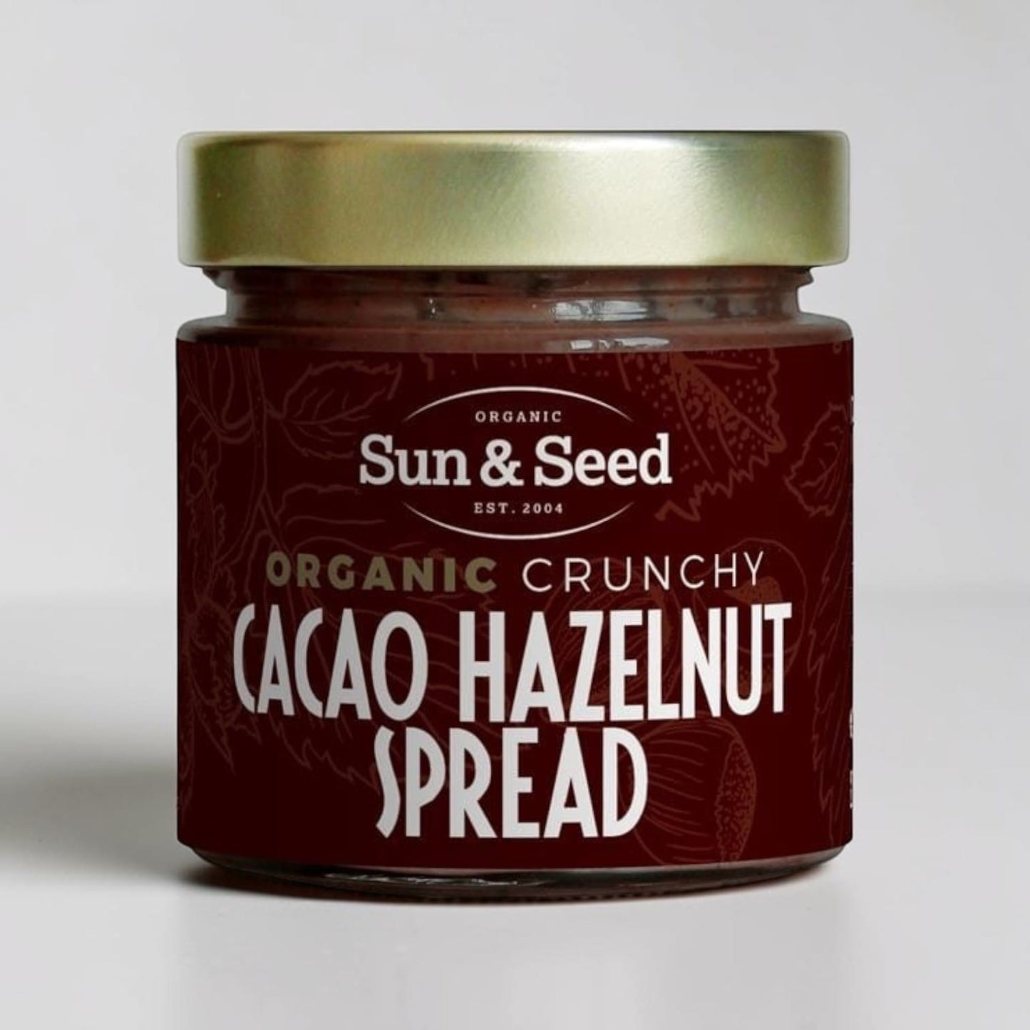 Organic Crunchy Cacao & Hazelnut Spread 200g by Sun and Seed