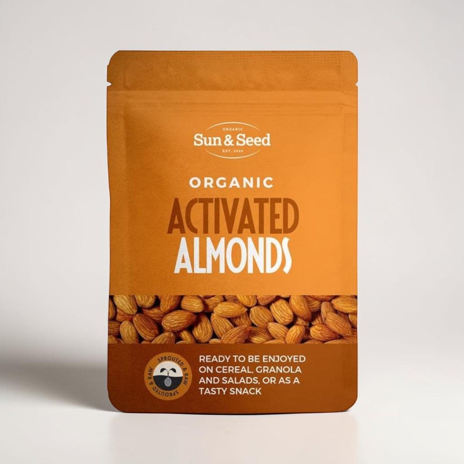 Organic Activated Almonds 200g by Sun and Seed