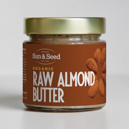 Organic Raw Almond Kernel Butter 200g by Sun and Seed