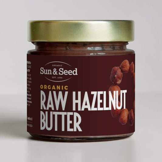 Organic Raw Hazelnut Butter 200g by Sun and Seed
