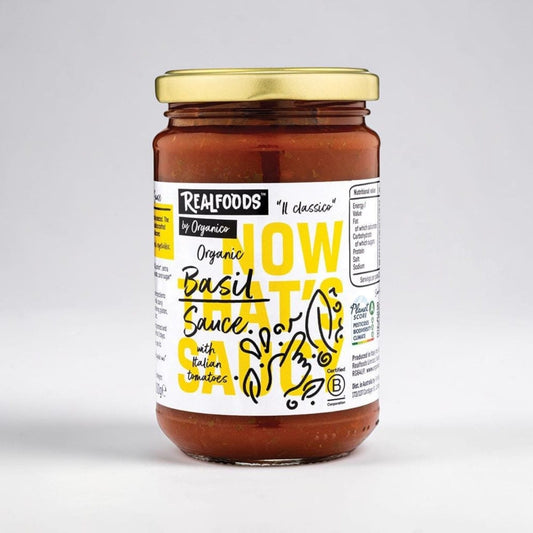 Organic Tomato and Basil Sauce 300g by Realfoods